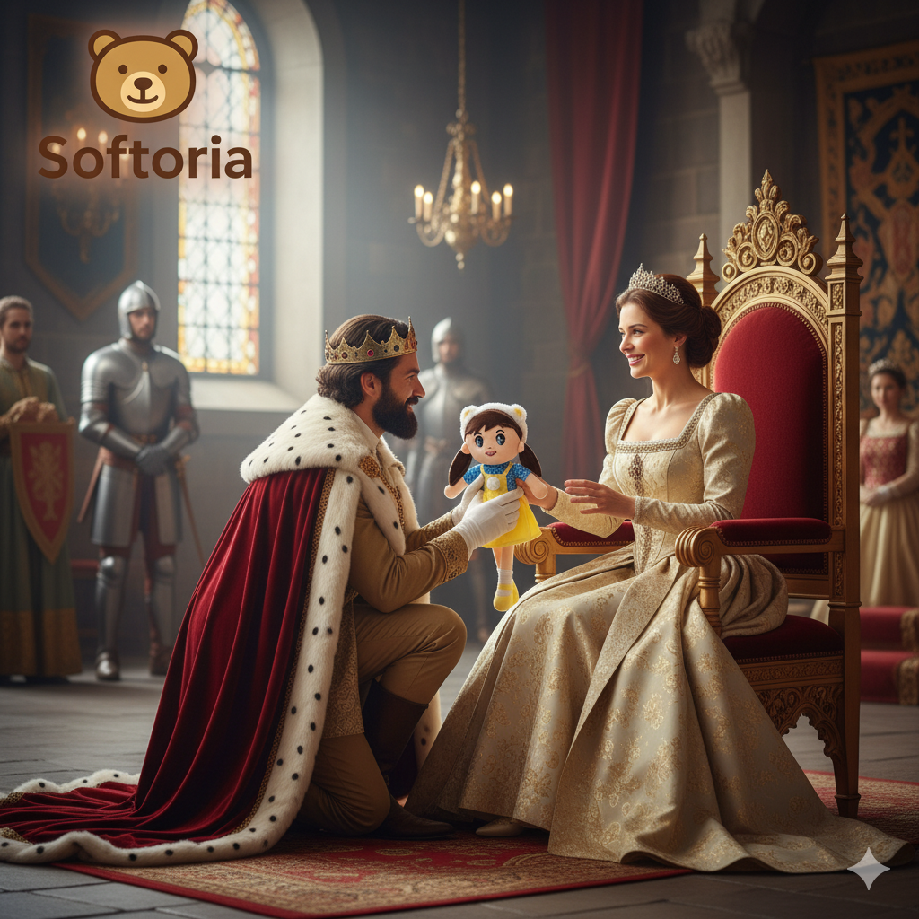 Daisy Doll Soft Toy 40cm – Cute Plush Doll for Kids & Babies | Softoria