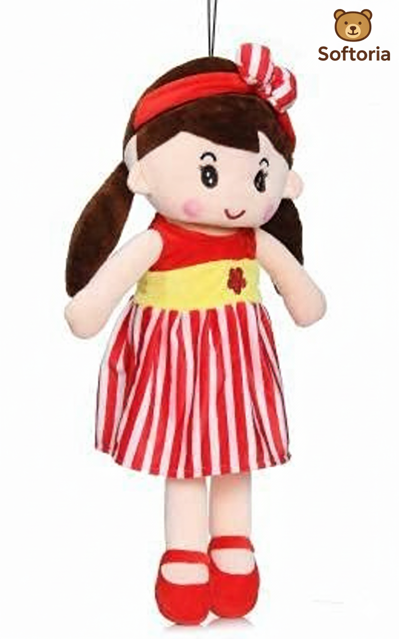 Cute Doll Soft Toy 60cm – Big Huggable Plush Doll for Kids & Babies | Softoria