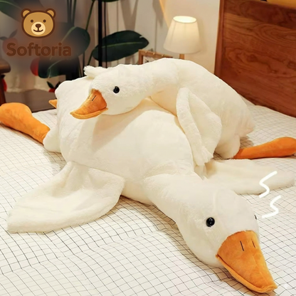 Sleeping Duck Soft Toy 45cm – Cute Plush Pillow for Kids & Babies | Softoria