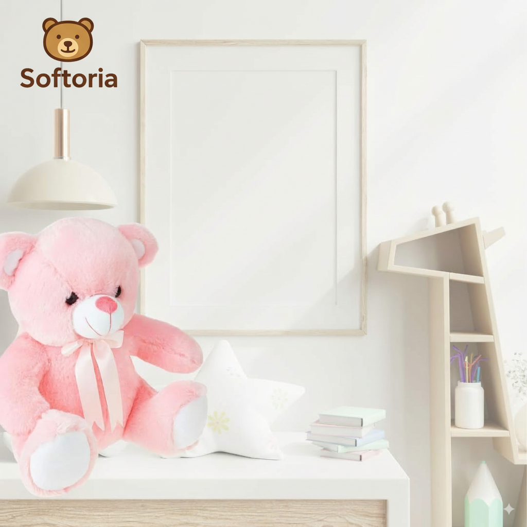 Brown Teddy Bear Soft Toy 30cm – Gift for Kids & Babies | Softoria