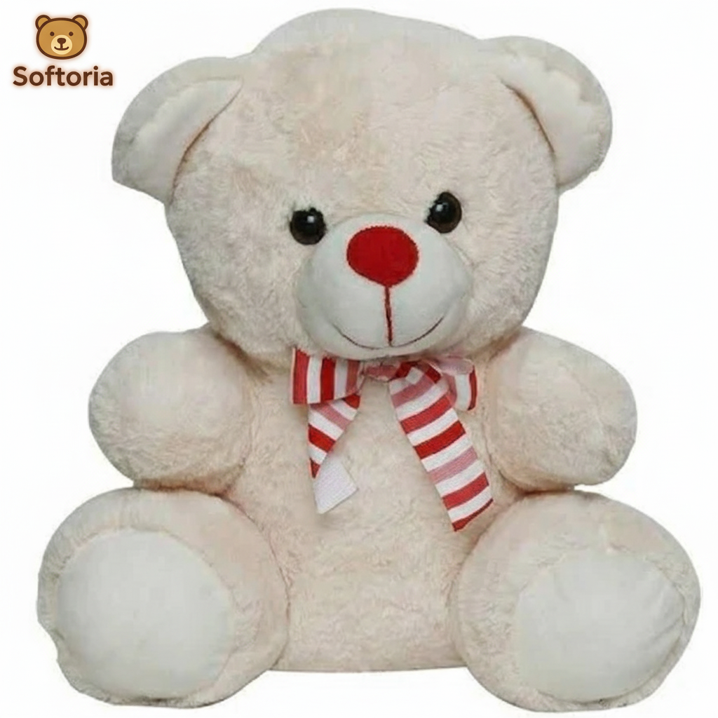 Brown Teddy Bear Soft Toy 30cm – Gift for Kids & Babies | Softoria